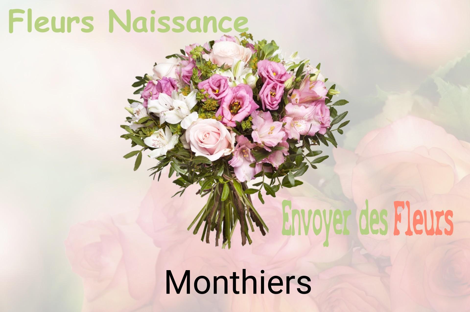 Bouquet de fleurs de naissance livré à Monthiers